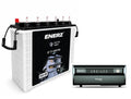 ENERZ 250 AH CP TT-3334 PRO Tall Tubular Battery, Life-Span 7-9 Years, Warranty 48 Months with Microtek Heavy Duty vTURBO NEW 1400 | 1150VA/925W UPS| 3 years warranty (12V) | Pure Sine Wave Inverter